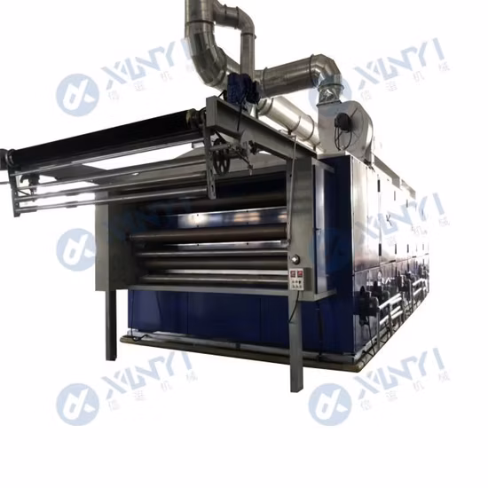 Three-Layer Loose Dryer Machine for Fabrics Use Hot Oil Heating